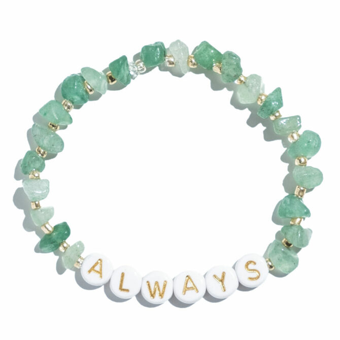 TINKALINK Crystal Healing Bracelets Aventurine Always