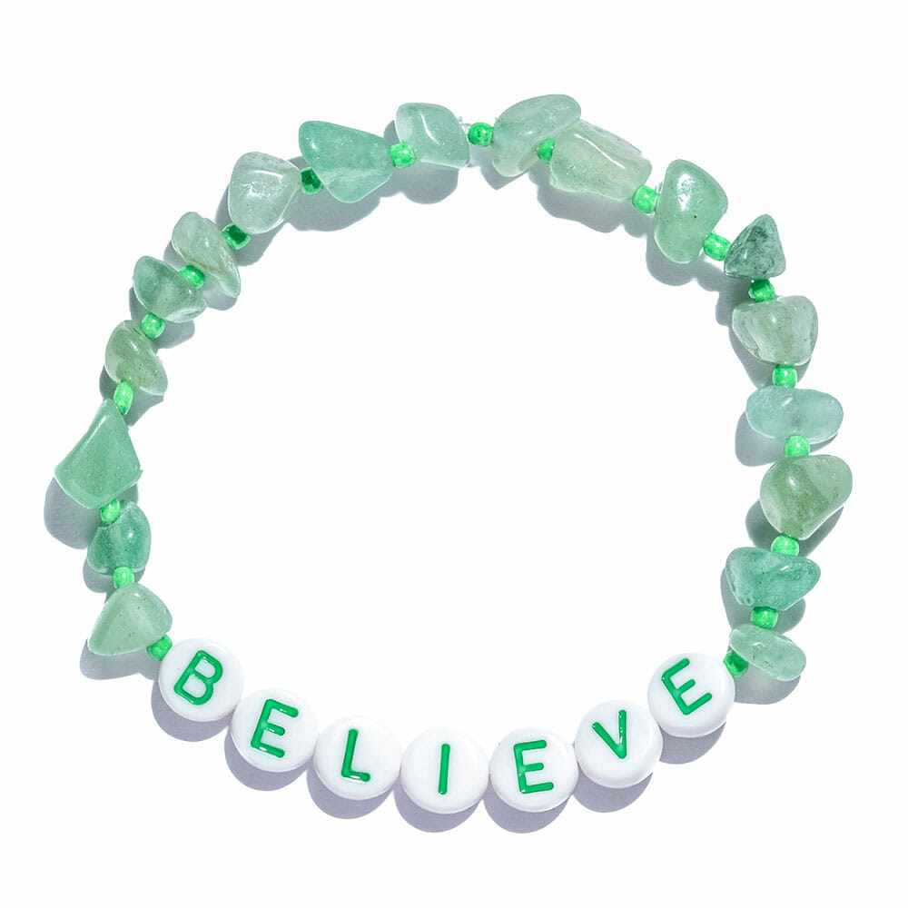 TINKALINK Crystal Healing Bracelet Aventurine Believe
