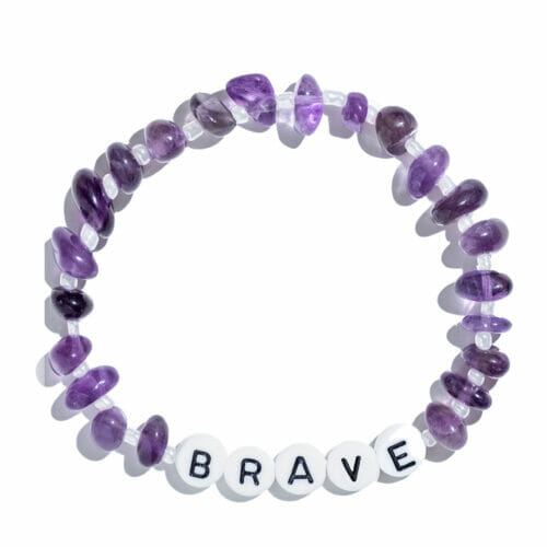 TINKALINK Crystal Healing Bracelet Amethyst Brave