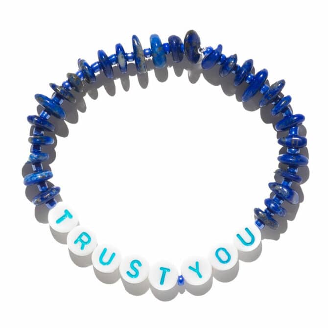 TINKALINK Crystal Healing Bracelets Lapis Lazuli Trust You