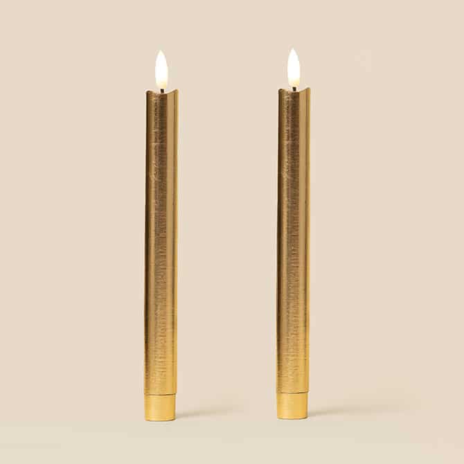 Golden Hour Flameless LED Wax Candles (PAIR)