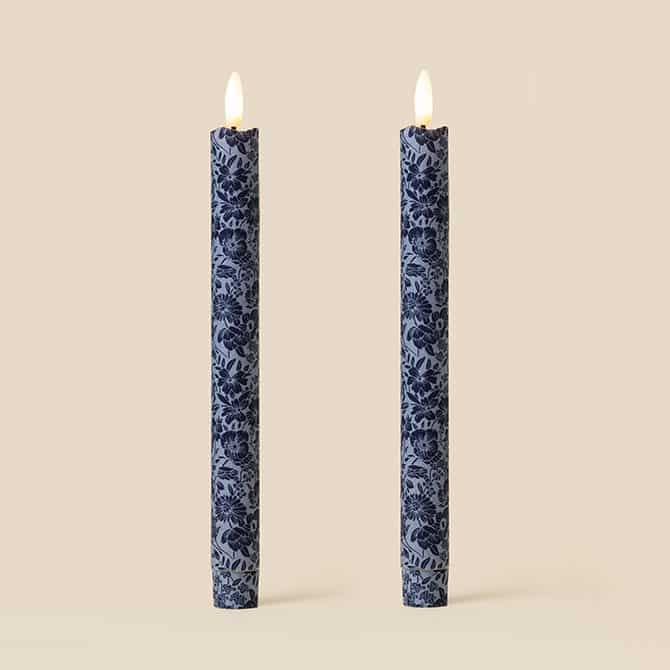 Midnight Meadow Flameless LED Wax Candles (PAIR)