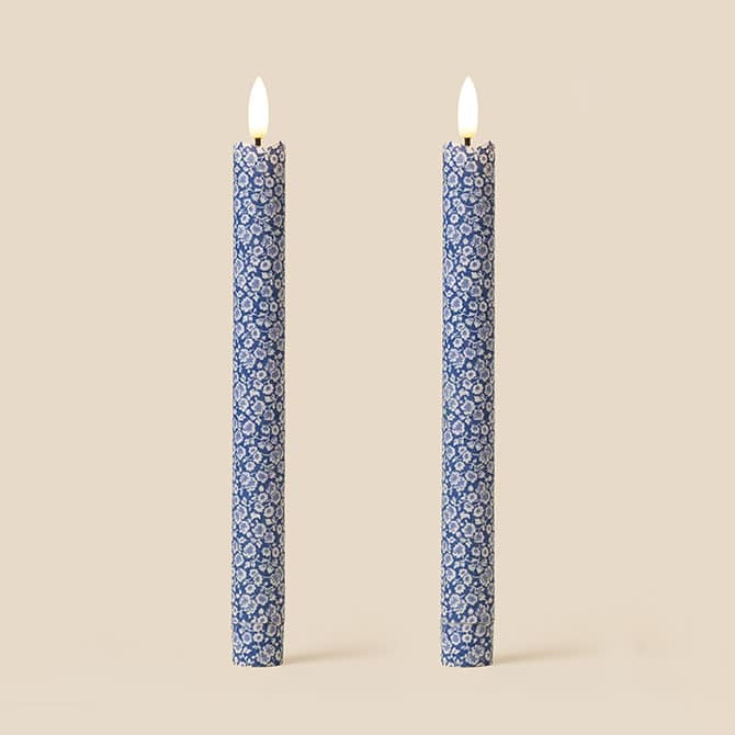 Morning Glory Flameless LED Wax Candles (PAIR)