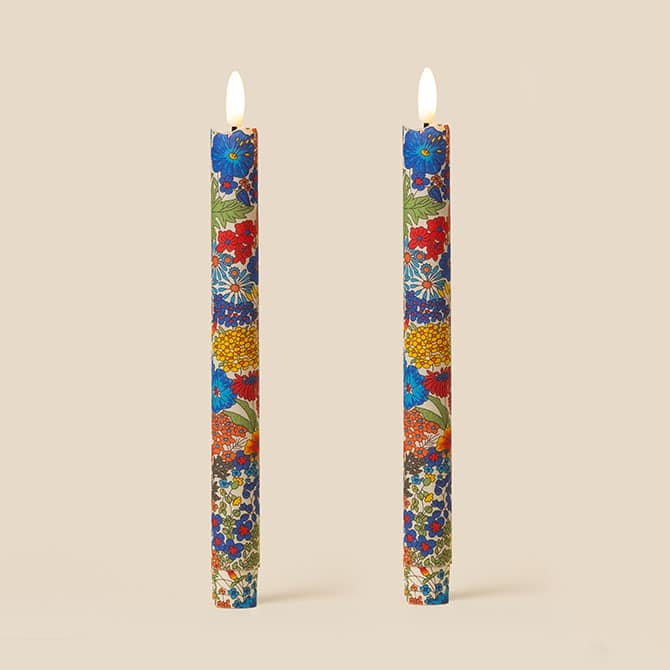 Wild Bloom Flameless LED Wax Candles (PAIR)