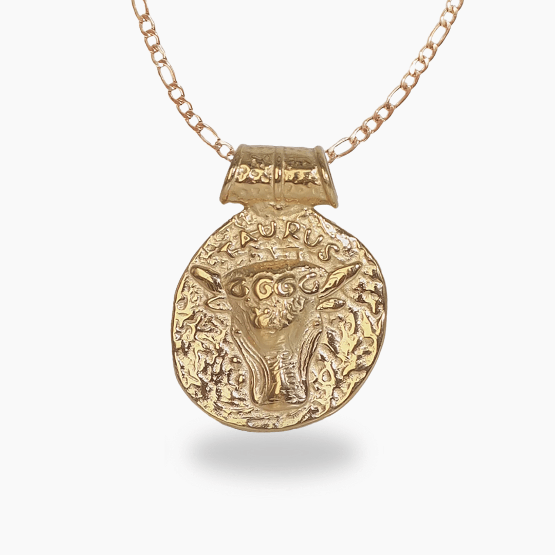 Taurus Gold Plated Zodiac Necklace