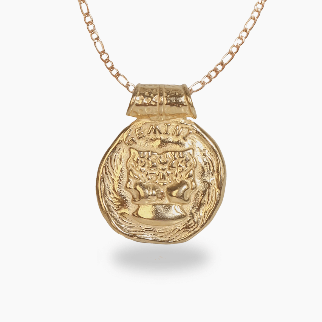 Gemini Gold Plated Zodiac Necklace
