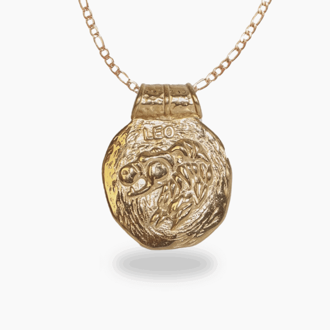 Leo Gold Plated Zodiac Necklace