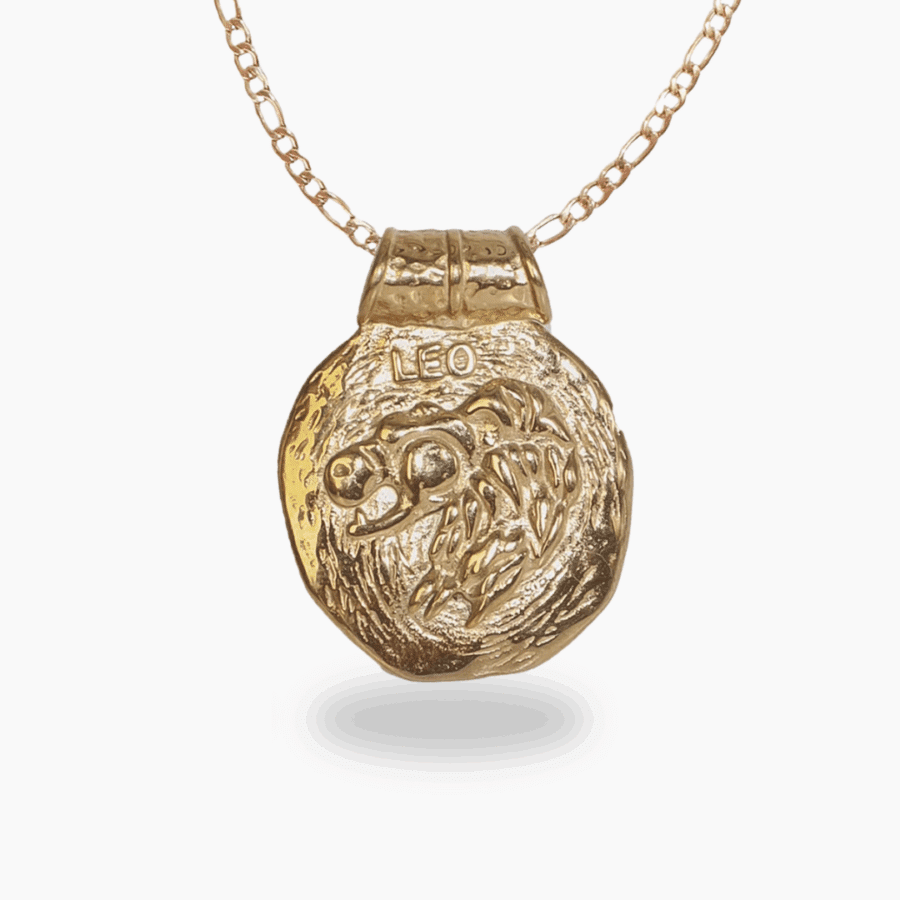 Leo Gold Plated Zodiac Necklace