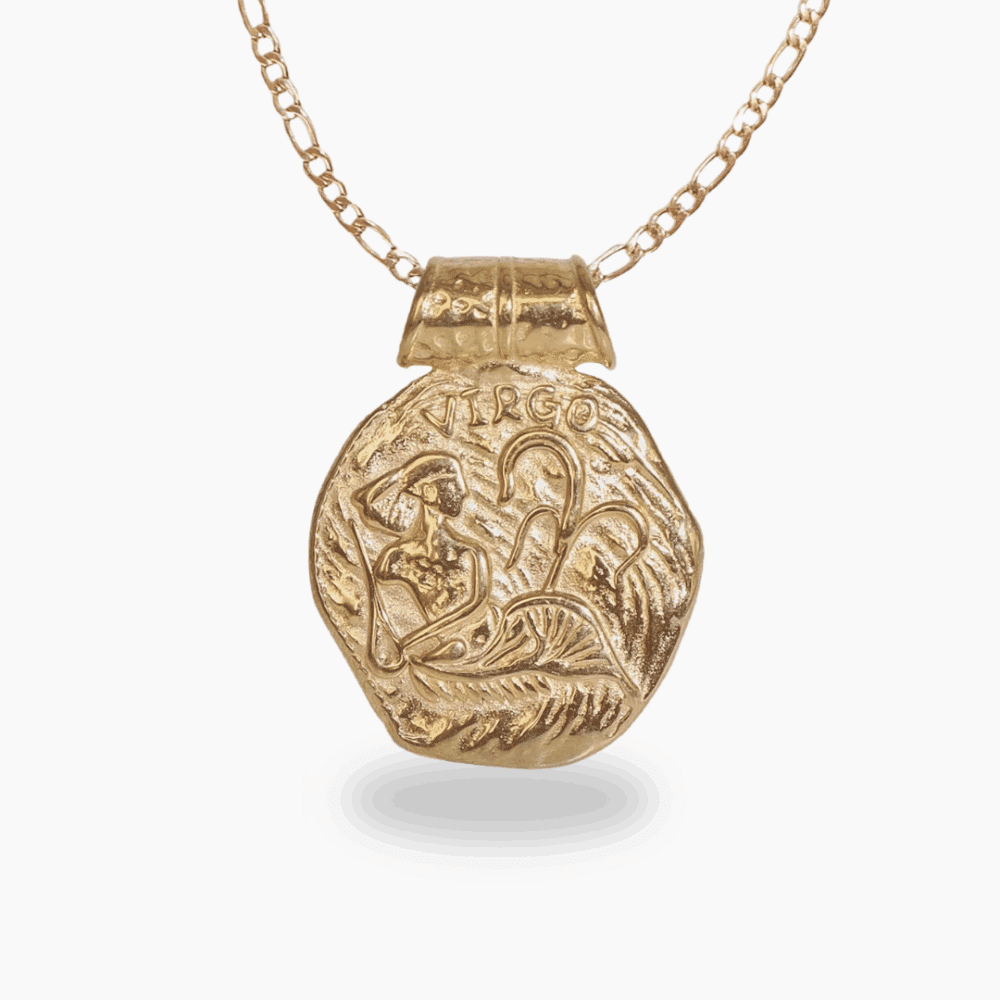 Virgo Gold Plated Zodiac Necklace