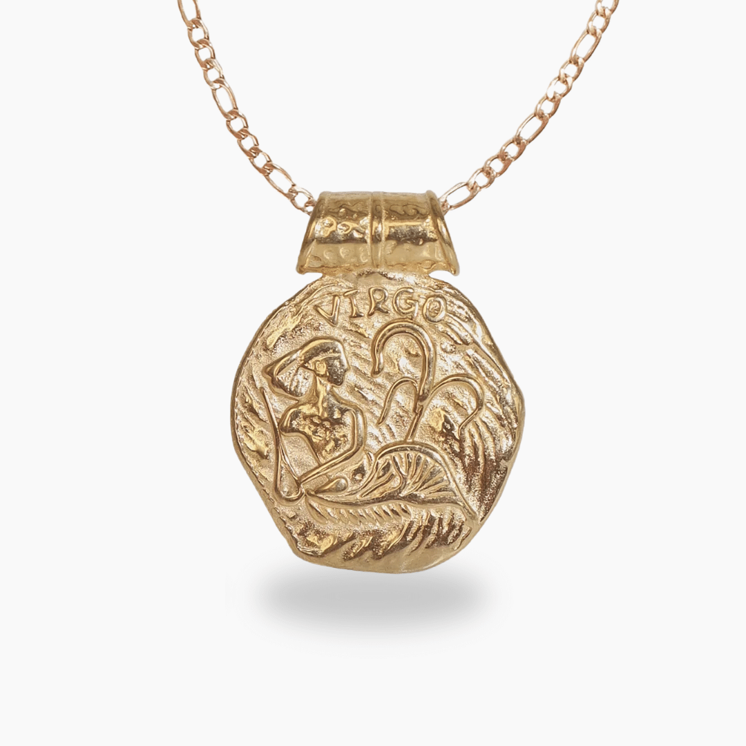 Virgo Gold Plated Zodiac Necklace