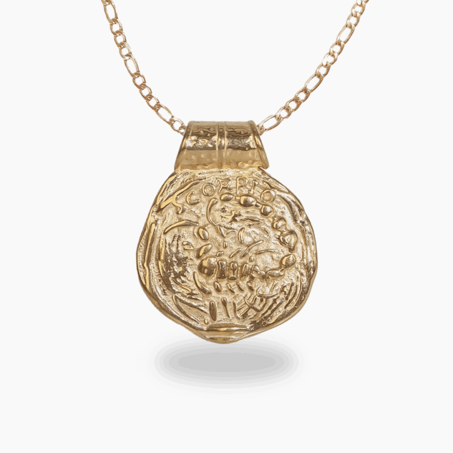 Scorpio Gold Plated Zodiac Necklace