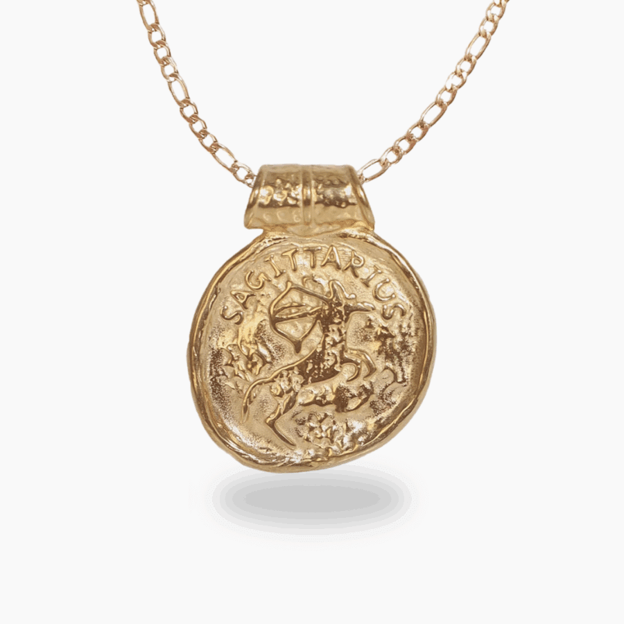Sagittarius Gold Plated Zodiac Necklace