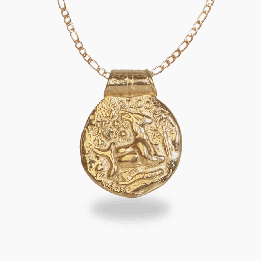 Capricorn Gold Plated Zodiac Necklace