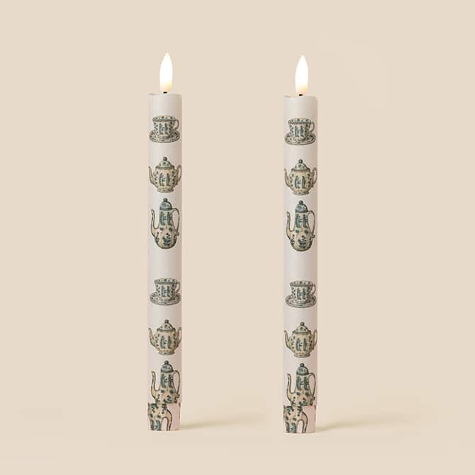 Tea Dance Flameless LED Wax Candles (PAIR)